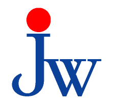 JとWと赤い丸のロゴ